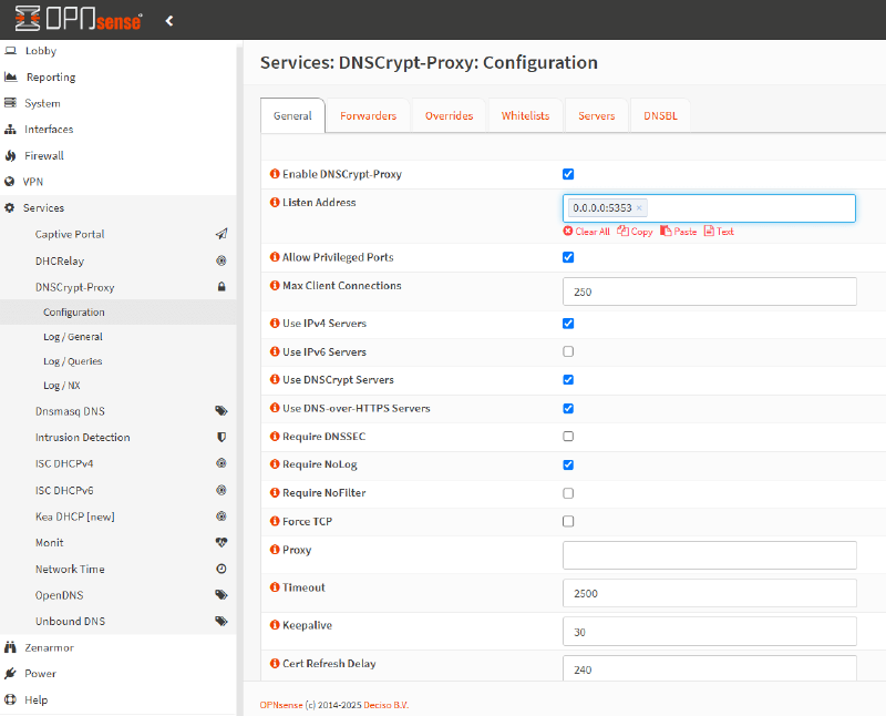 Настройка плагина DNS-proxy