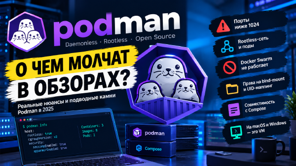 Podman: обратная сторона медали - о каких недостатках стоит знать заранее