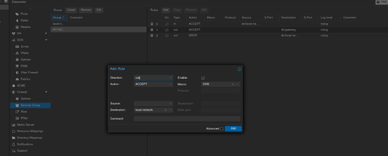 разрешаем доступ к DNS