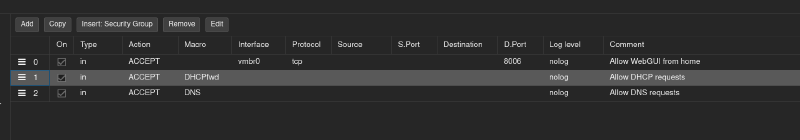 Очередность правил в firewall