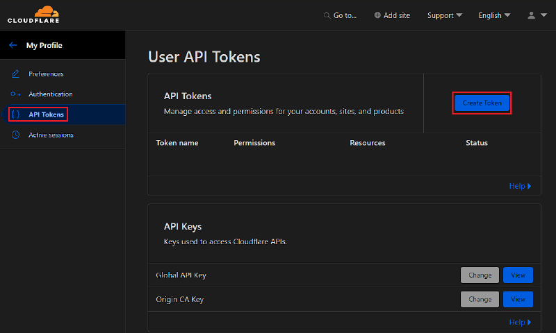 Создаем токен